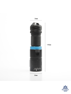 Фонарь подводный Yupard-С1 P50-1850Lm-белый 14,5см, с аккум.