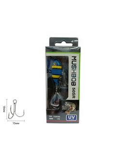 Приманка спиннер "MUSHBOB" модель: 0110, вес: 10 гр., цвет: 14(UV)