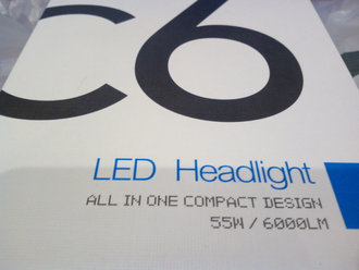 Автолампа светодиодная H4 LED HEADLIGHT C6 6000K, 12v