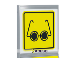 Пиктограмма тактильная, модульная, с наклонным полем, одинарная, М1, индивидуальная