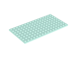 Plate 8 x 16, Light Aqua (92438 / 6175931 / 6295267)