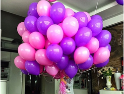 10 шаров "Розово/Фиолетовых"