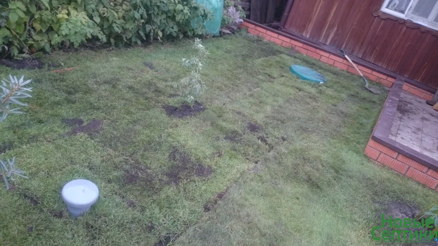 Установка септика Танк-1 (Андреевское, 2015)