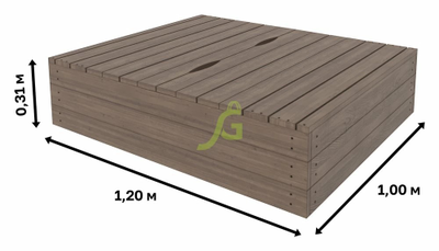 Деревянная песочница "Ладушки"
