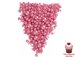 Драже рисовое в шоколадной глазури РОЗОВЫЙ микс, 50 гр  (мягкое)