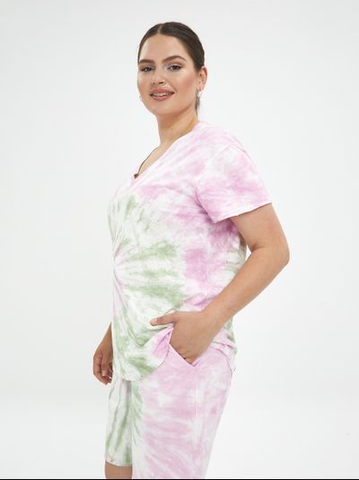 Топ трикотажный розовый