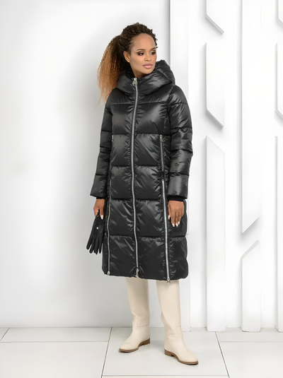 Зимнее пальто бренда Elfina 619-black