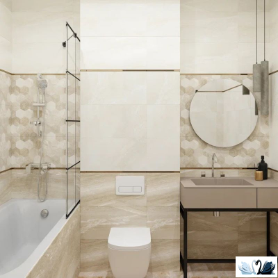 Плитка настенная Eurotile Istambul Beige 30 х 60 см под мрамор