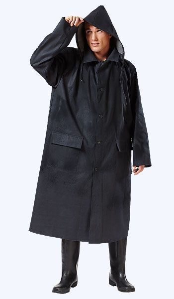 Плащ прорезиненный