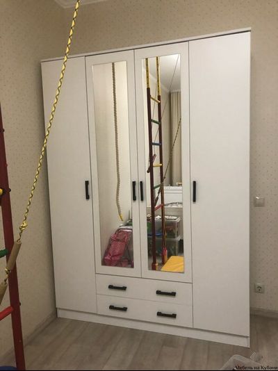 Квадро шкаф Белый