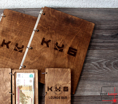 Деревянное меню А4 для кафе