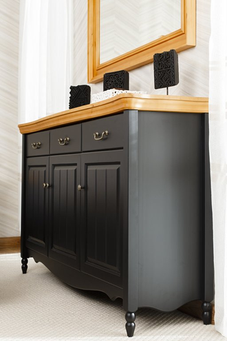 Комод Айно 6 широкий из массива сосны с ящиками и дверками 150 х 43 х 91 см