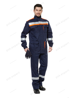 Костюм защитный от электродуги мужской летний легкий "СП011-ЛII" цвет синий