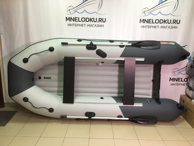 Моторная лодка Таймень NX 3400 НДНД PRO светло-серый графит MNELODKU.RU