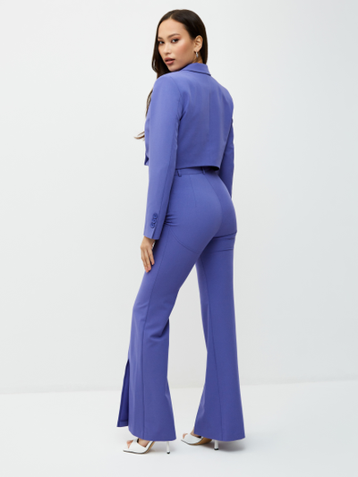 Укороченный жакет. Фиолетовый