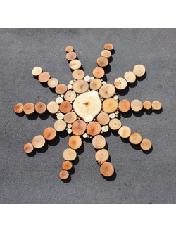 панно из спилов спилы дерева в интерьере, декоративные спилы дерева, кружок деревянный, spilcenter