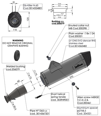 Глушитель LEOVINCE LV ONE EVO 14367EU