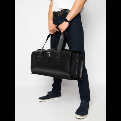 Кожаная дорожная сумка Gavardo Premium black (арт. 
4043-51)