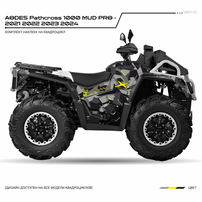 Наклейки на квадроцикл Aodes Pathcross 1000 mud pro - 2021 2022 2023 2024 №4631-2