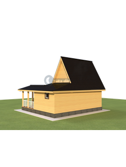Б-22 ГАБАРИТНЫЕ РАЗМЕРЫ: (8Х7М) 2 ЭТАЖА, ОБЩАЯ ПЛОЩАДЬ: 60М²