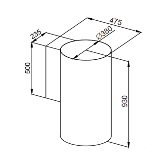 Пристенная вытяжка MAUNFELD Lee Wall (sensor) 39 черный