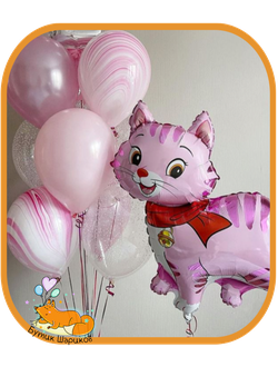 10 шариков и котенок