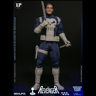 Каратель (The Punisher Arcade 1993) - КОЛЛЕКЦИОННАЯ ФИГУРКА 1/12 THE REVENGER ARCADE VIDEO GAMES SERIES (EKS06) - EKUAZ STUDIO