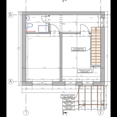 Двухэтажный дом с двумя спальнями 85м² (S53)