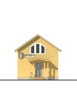 Д-18 ДАЧНЫЙ ДОМ ИЗ БРУСА:ГАБАРИТНЫЕ РАЗМЕРЫ: (8Х6М), ОБЩАЯ ПЛОЩАДЬ: 96М²