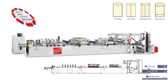 Автоматическая многофункциональная пакетоделательная машина CWZD-600C+CS для изготовления ламинированных пакетов