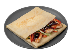 блин с курицей в соусе терияки