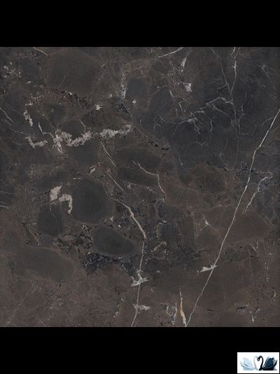 Керамогранит Гранитея Киреты Черный 60 х 60 см матовый мрамор