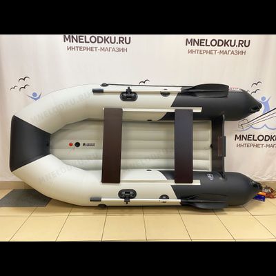 Моторная лодка Таймень NX 2900 НДНД светло-серый/черный сверху