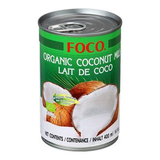 Кокосовое молоко органическое без сахара, 0,4л (FOCO)