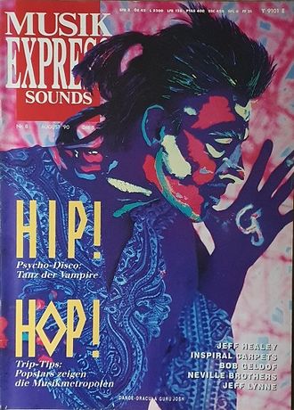 Musikexpress Sounds Magazine August 1990 Jeff Healey, Иностранные музыкальные журналы, Intpressshop