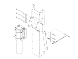 Fracarro AZO120N  МОНТАЖНЫЙ КОМПЛЕКТКОМПЛЕКТ ДЛЯ АНТЕННЫ  RO120N