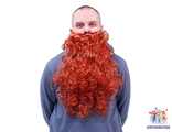 Борода, рыжая, 110 гр, длина 50 см