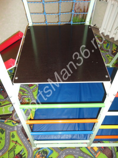 Площадка на ДСК раннего развития PLASTEP ТЕРЕМОК 170 с площадкой металл. Цвет фисташковый.