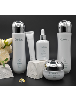 COREANA Система ферментированных осветляющих, выравнивающих тон кожи средств с омолаживающим эффектом
