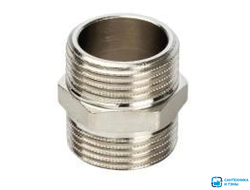 Ниппель VIEIR 1 1/4" нр/нр никель