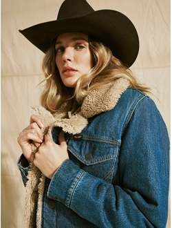 Полупальто Wrangler® Western Sherpa Lined Denim Range Coat