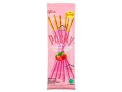 Палочки Pocky Strawberry Mini уменьшенная пачка с клубничным кремом