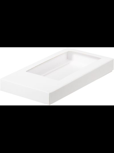 Коробка для плитки шоколада (белая), 160*80*17мм