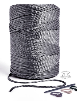 Шнур полиэфирный 200 М графит