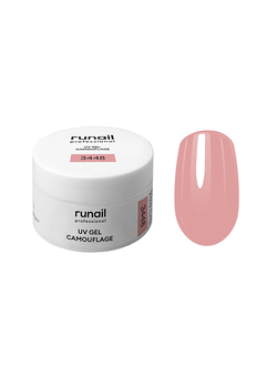 Камуфлирующий УФ-гель RuNail №3448 (цвет: нежный лепесток), 15 г