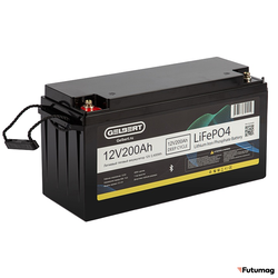 Литиевый тяговый аккумулятор Gelbert LiFePO4 (12V/200Ah/200А/2,400Wh) Bluetooth