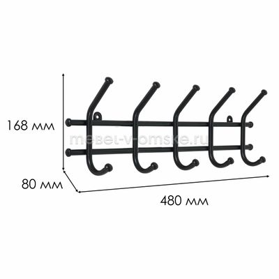 Вешалка настенная Норма-5