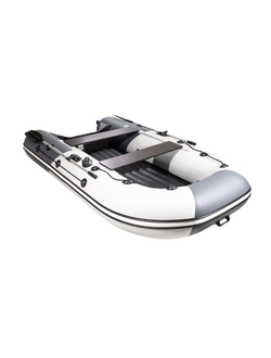 Моторная лодка Ривьера 3200 НДНД ГИДРОЛЫЖА "Комби" светло-серый/графит