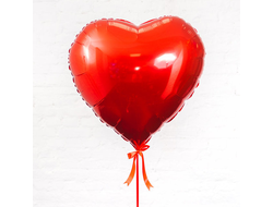 Сердца красное фольгированное