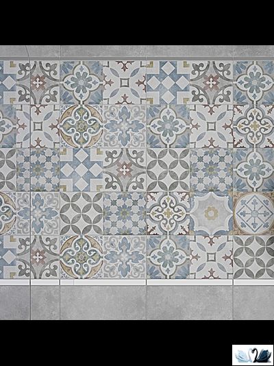 Плитка настенная Laparet Atlas серая микс 08-00-06-2457 20х40 см